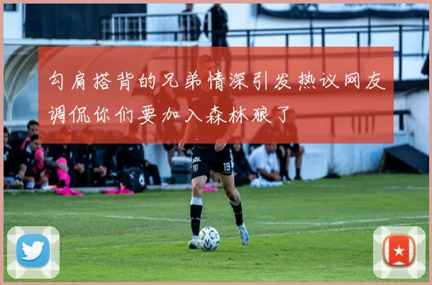 勾肩搭背的兄弟情深引发热议网友调侃你们要加入森林狼了